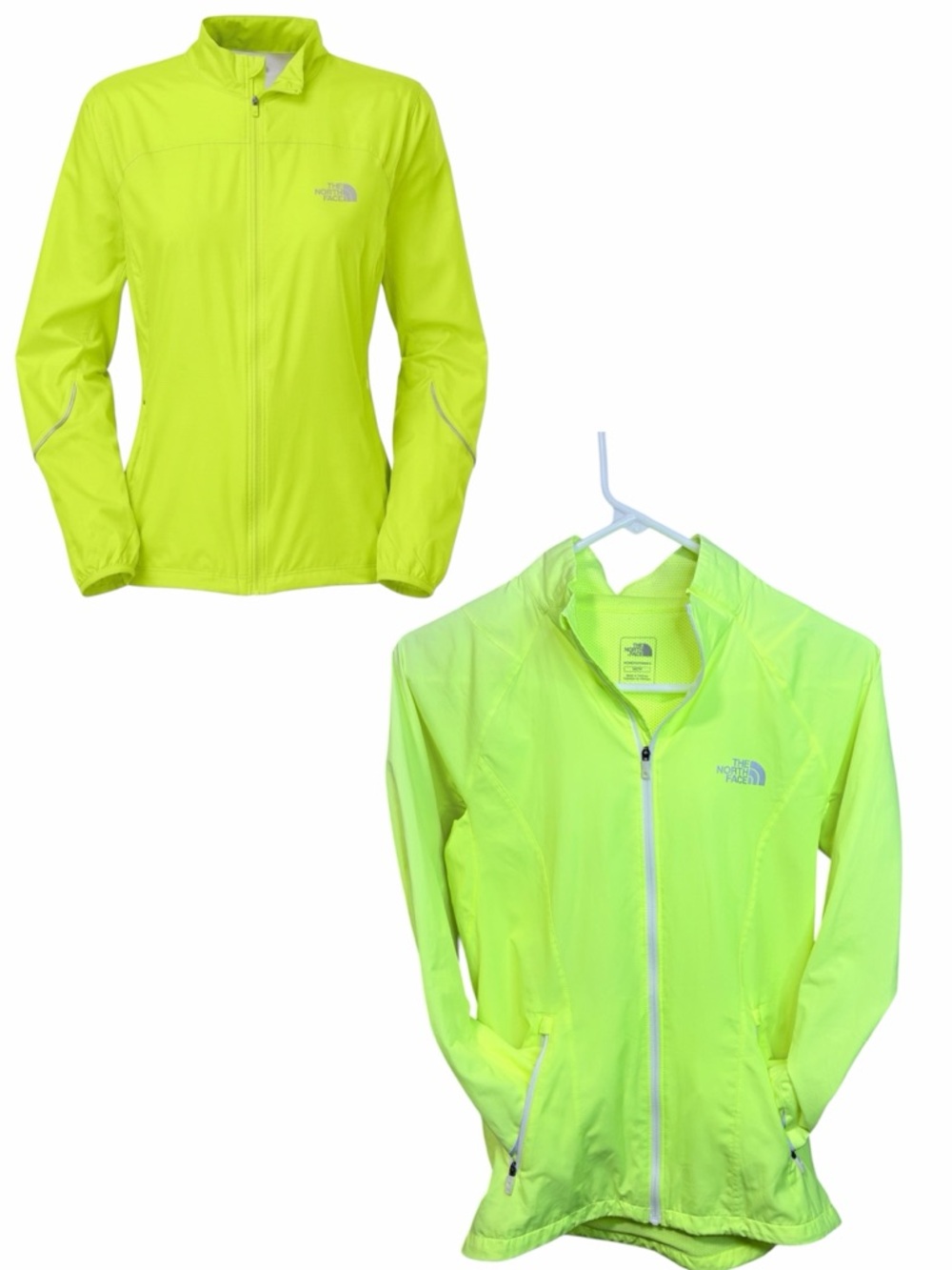 The North Face Neon Yellow Women's Packable Running Torpedo Jacket size XS